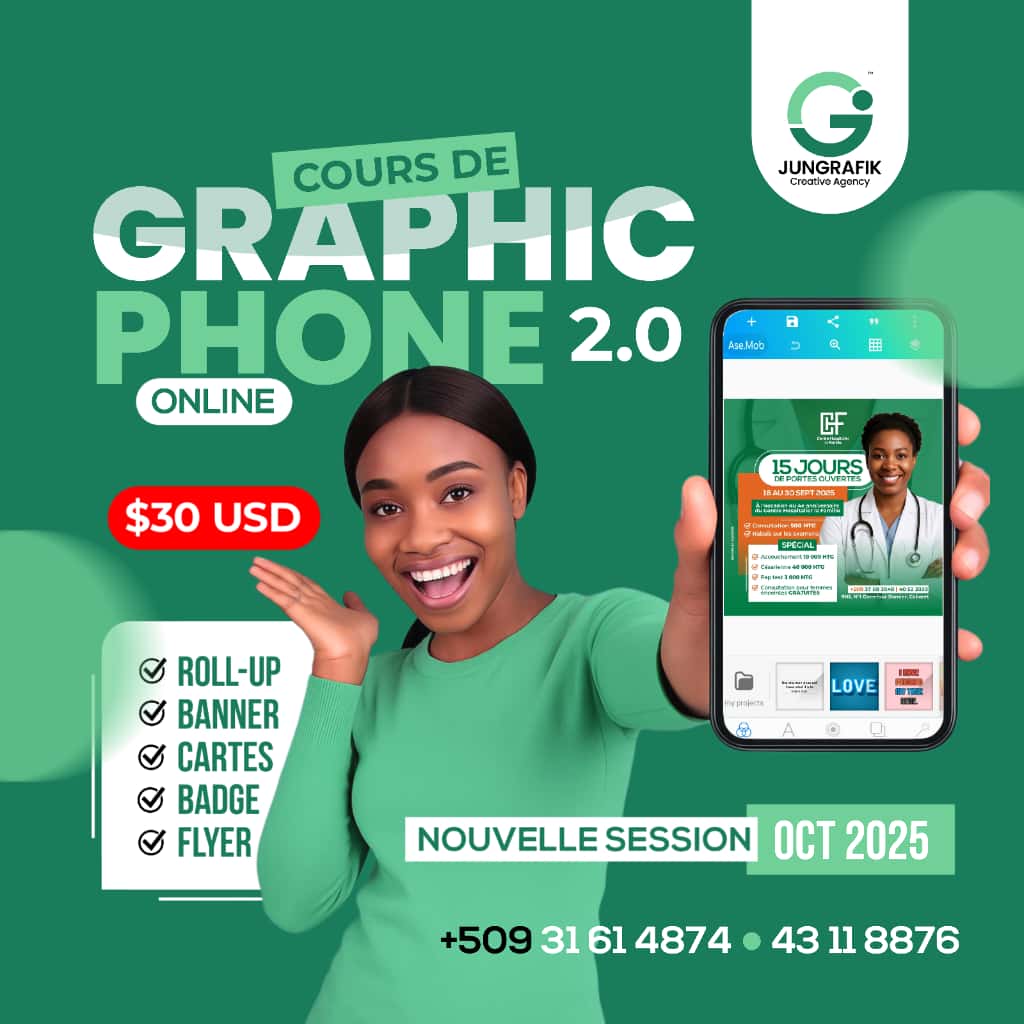 S-ROOD offre 20 demi-bourses pour la formation en graphisme sur téléphone de Jun Grafik